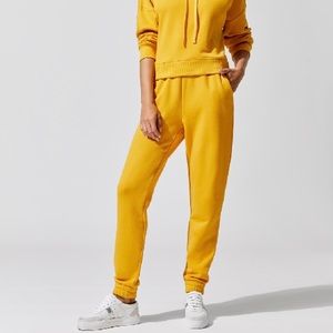 Carbon 38 French Terry Joggers, Saffron/Yellow, S